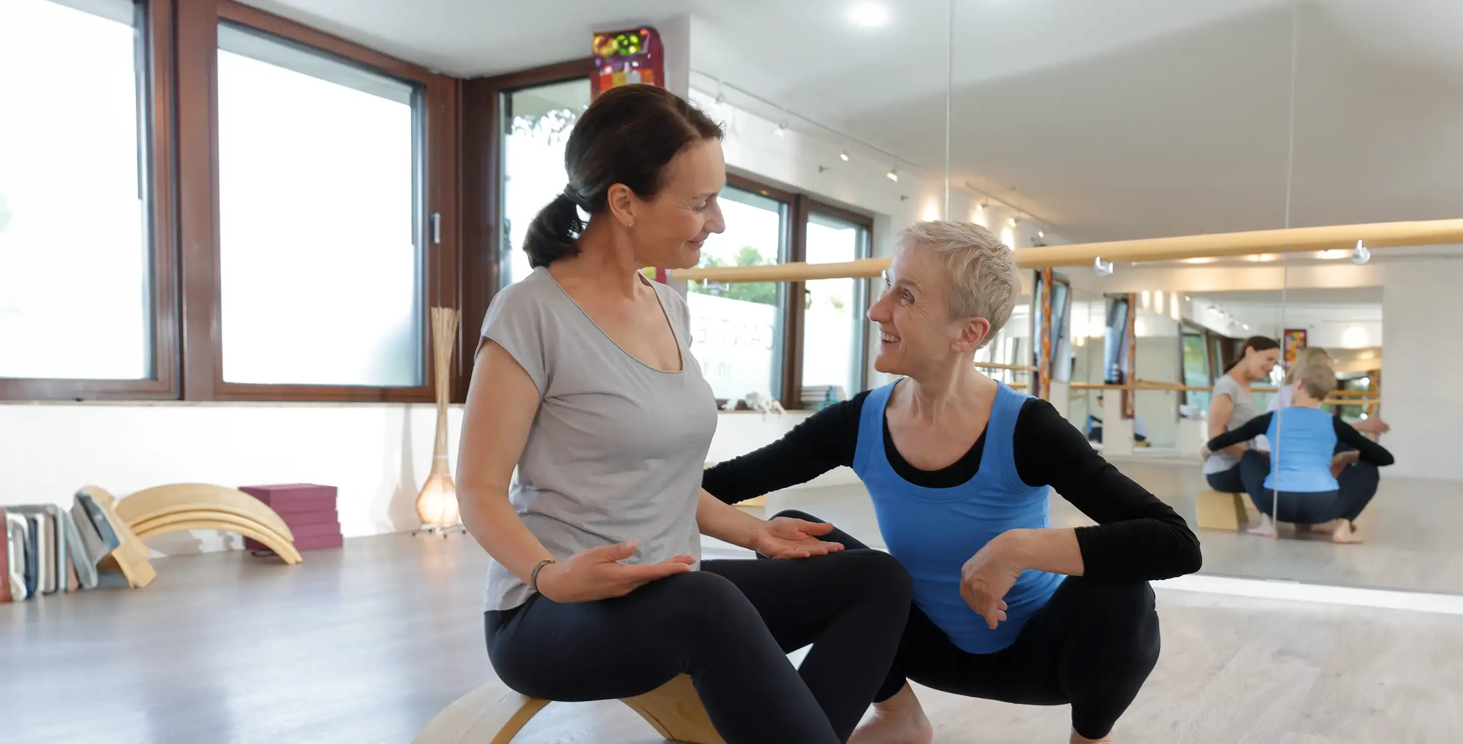 Maria Knebel im Yogastudio